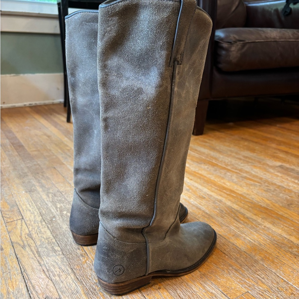 Bronx Gray Heeled Boots
